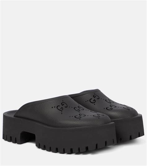 womens yankee gucci mules|Gucci clogs rubber women's.